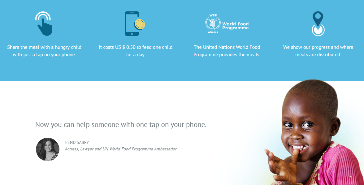 share the meal charity app example