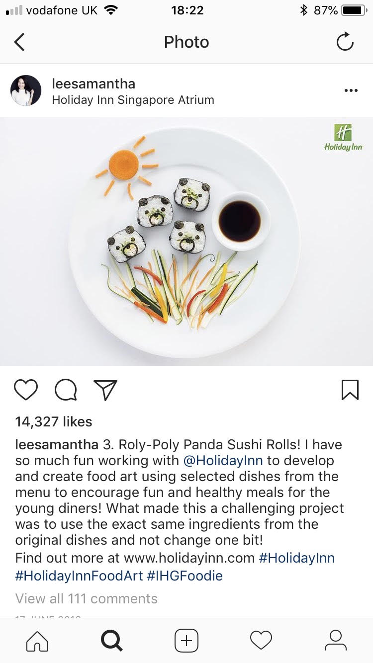 Food Instagram influencer