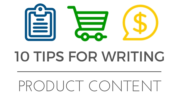 tips for writing product content