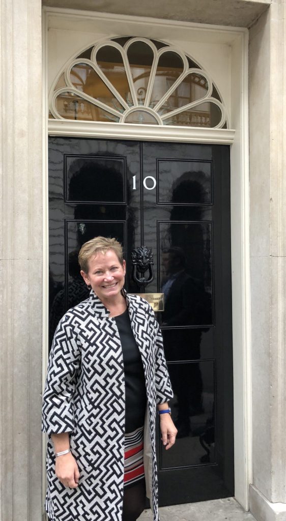 Susan Hallam at Downing Street