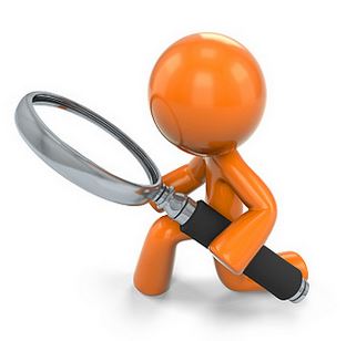 Website Search Function Magnifying Glass