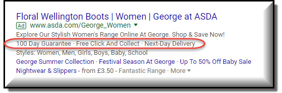adwords call out ad extensions example