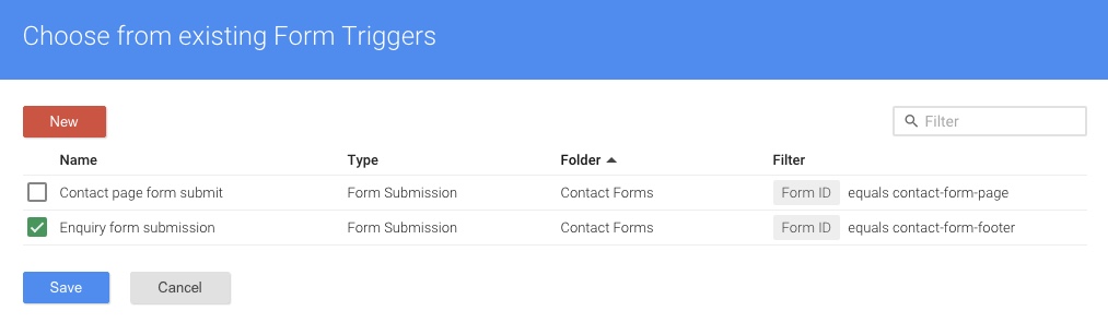 choose trigger for tag google tag manager