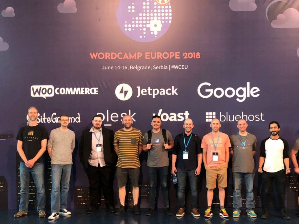 Hallam developers at WordCamp Europe 2018