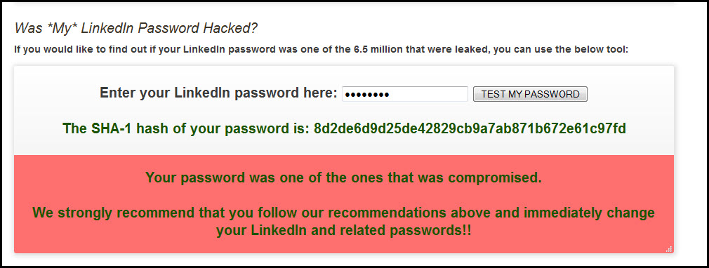 Password here. LINKEDIN Hack. Enter your password here. You are Hacked. Gimme your password.