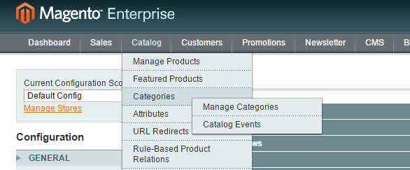 Manage categories in Magento