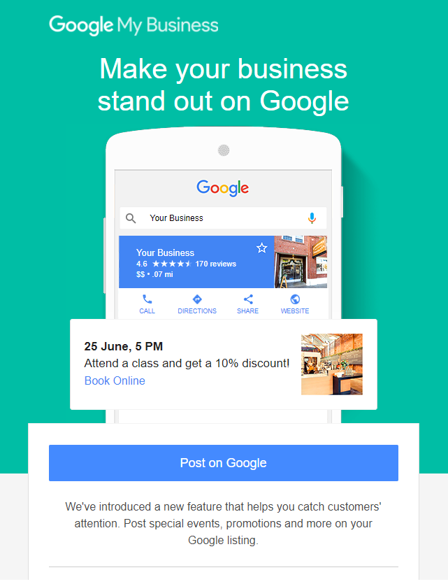 Google Posts from Google My Business