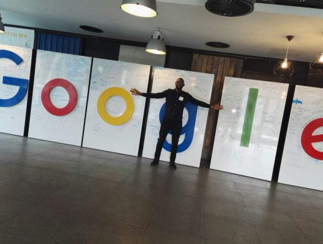 Hallam at Google HQ
