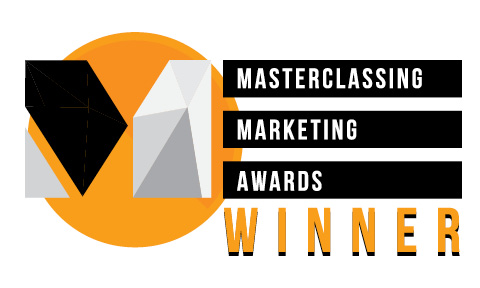 Masterclassing Marketing Awards logo winner text