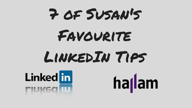 Using Linkedin - Susan's tips