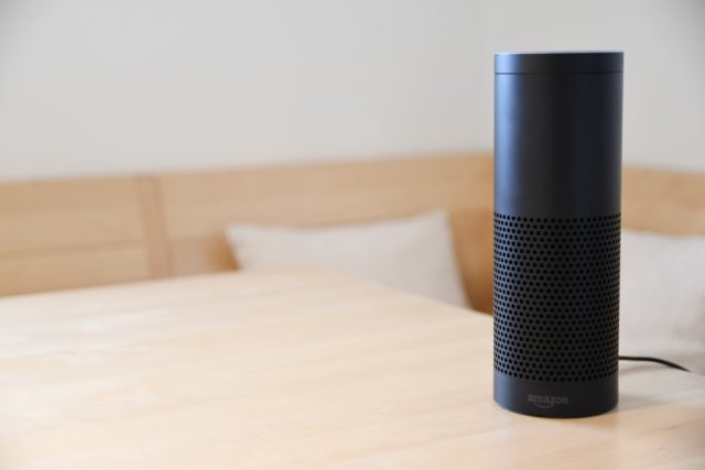 Amazon Alexa on a table