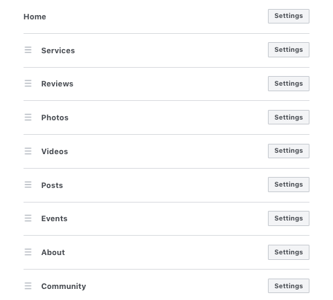 Facebook Business Page Tabs