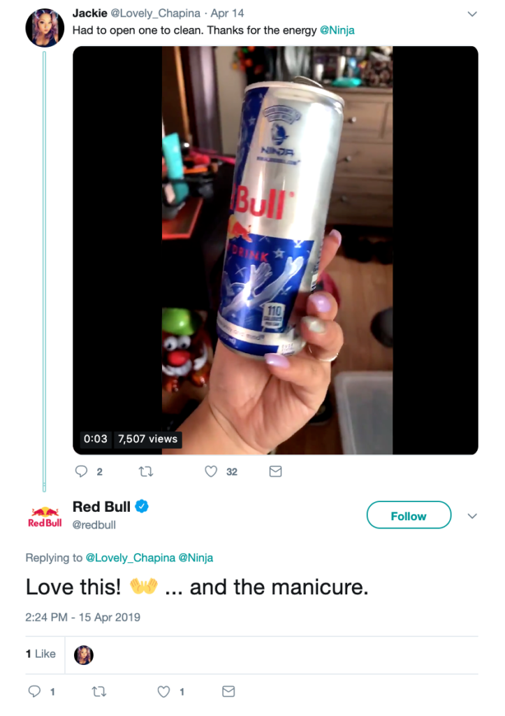 REd Bull Twitter response