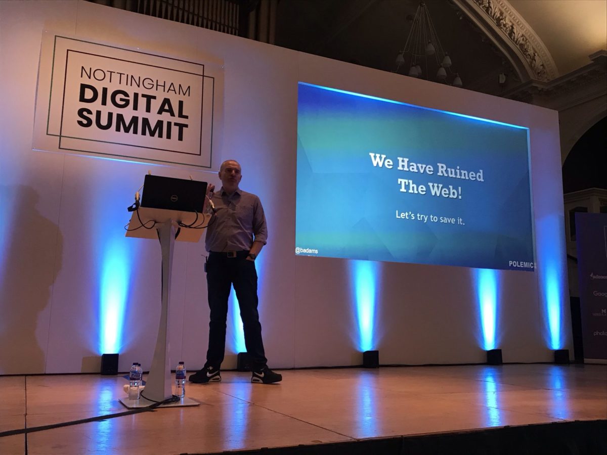 Barry Adams, Nottingham Digital Summit
