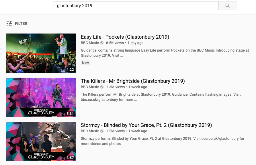 New YouTube Video Ranking