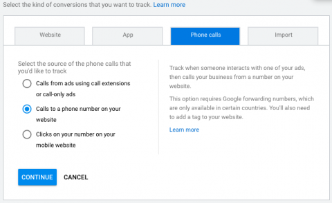 Google Ads Call Tracking - set up
