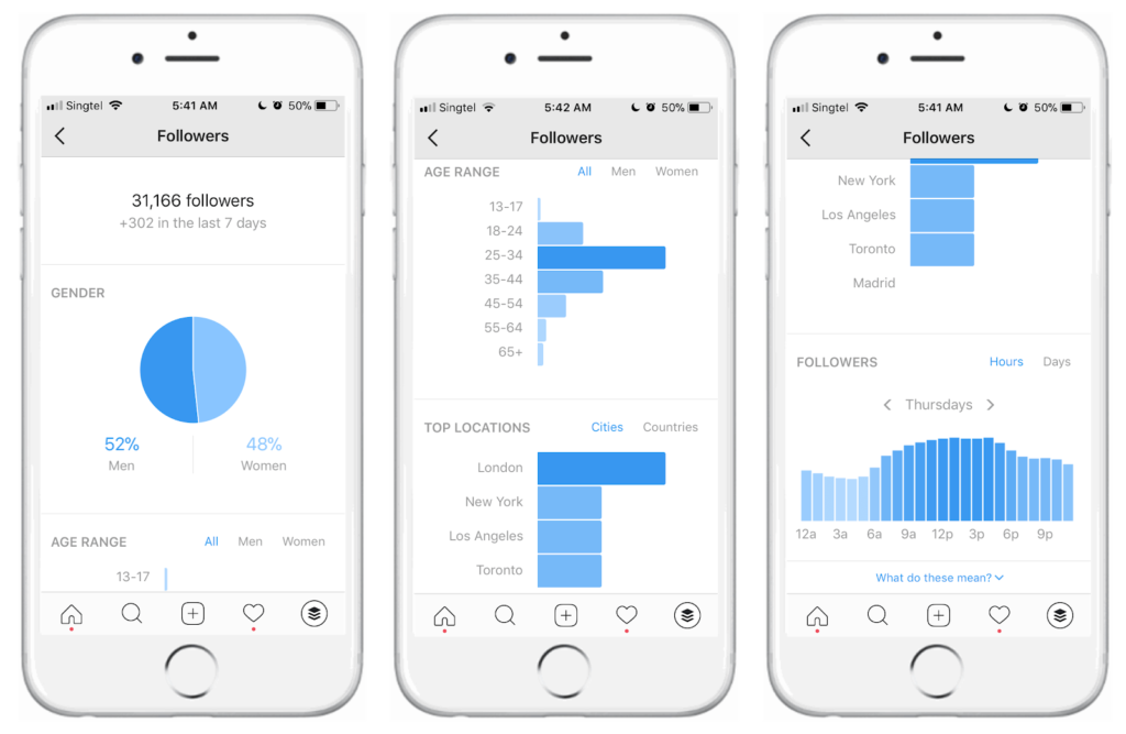 Instagram insights and demographics