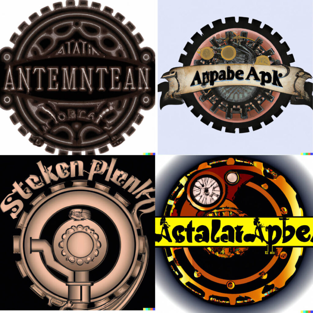 AI image generated logo design for new Ale