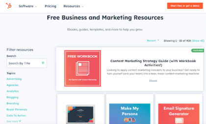hubspot blogs and resources